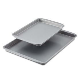 Farberware GoldenBake Bakeware Nonstick Sheet Pan Set, 2-Piece, Gray