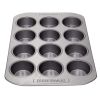 Farberware Nonstick Bakeware Cake Cookie and Muffin Pan Set, 4-Piece, Gray