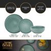 Thyme & Table 12-Piece Stoneware Dinnerware Set, Caspian Green