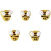 Wilton Bumble Bee Icing Decorations, Yellow, Black and White, 18-Count, Bee Form