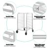 10 Sheets Aluminum Rolling Bakery Pan Rack