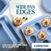 Farberware Easy Solutions 12 Cup Nonstick Bakeware Muffin Pan, Blue