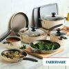 Farberware Easy Clean 22 Piece Nonstick Cookware Set, Almond