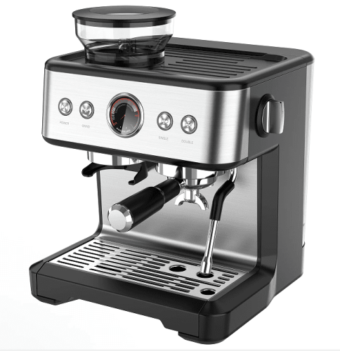 coffee grinding machine. 20Bar 1 cup / 2 cups mechanical button + instrument number, 2300W, steam type, powder hammer 58mm, 30 level grinding setting coffee grinding machine. 20Bar 1 cup / 2 cups mechanical button + instrument number, 2300W, steam type, powder hammer 58mm, 30 level grinding setting