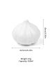 1pc White Garlic Plastic Storage Box; Fruit And Vegetable Shaped Food Saver Storage Container; 350ml/12.3oz